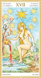 La Estrella - Arcanos Mayores del Tarot Dorado