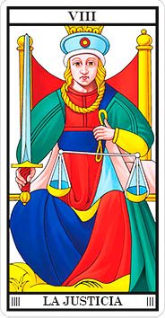 La Justicia - Arcanos Mayores - Tarot Telefónico