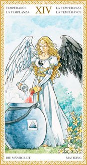 La Templanza - Arcanos Mayores del Tarot Dorado