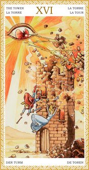 La Torre - Arcanos Mayores del Tarot Dorado