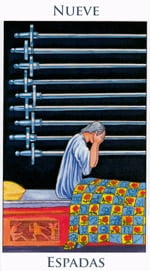 Nueve de Espadas - Arcanos Menores del Tarot - Radiant