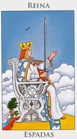 Reina de Espadas - Arcanos Menores del Tarot - Radiant