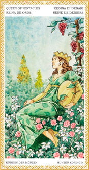 Reina de Oros - Arcanos Menores del Tarot