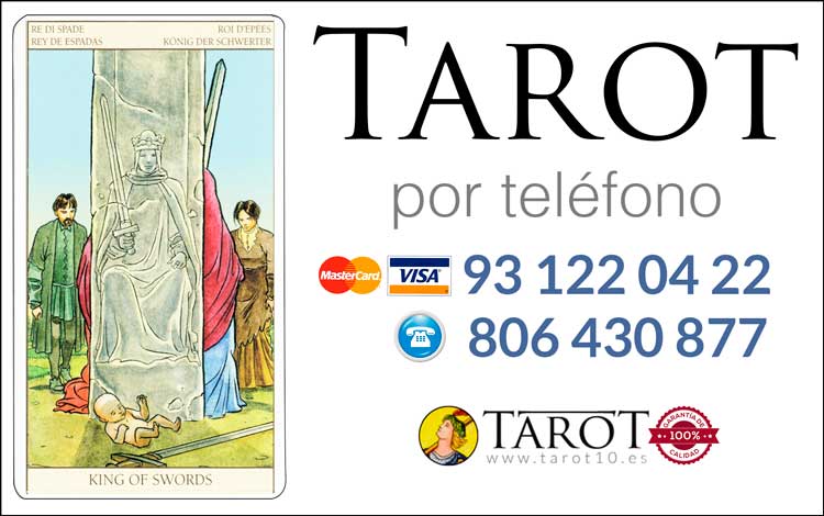 Rey de Espadas de los Arcanos Menores del Tarot - Tarot por Teléfono
