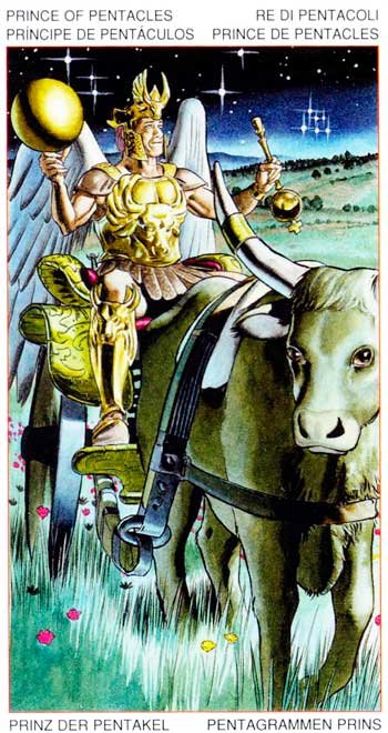 Rey de Oros - Arcanos Menores - Golden Dawn Tarot