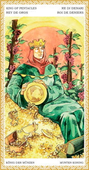 Rey de Oros - Arcanos Menores del Tarot
