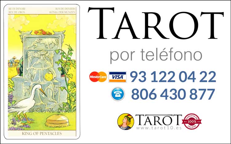 Rey de Oros de los Arcanos Menores del Tarot - Tarot por Teléfono