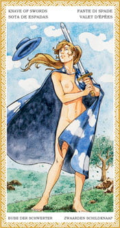 Sota de Espadas - Arcanos Menores del Tarot