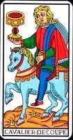 Caballo de copas de los Arcanos Menores del tarot - Tarot10